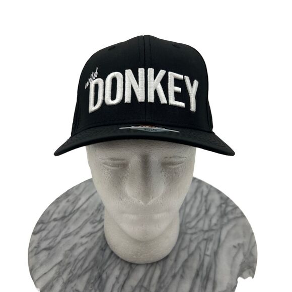 Wild Donkey Hat Mens Snapback Black Lightweight SPF 50 Sun Protection Pukka Cap - Picture 1 of 11